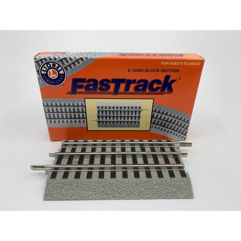 Lionel 6-12060 O Gauge FasTrack Block Section [4 boxes} EX/Box