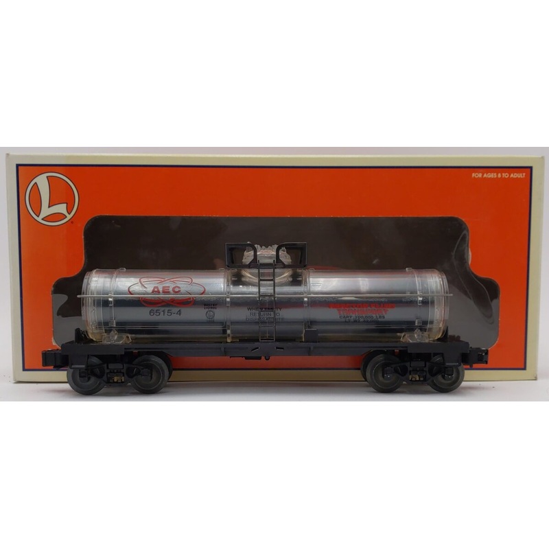 Lionel 6-16160 O Gauge AEC Reactor Fluid Tank Car (Black) #6515-4 EX/Box