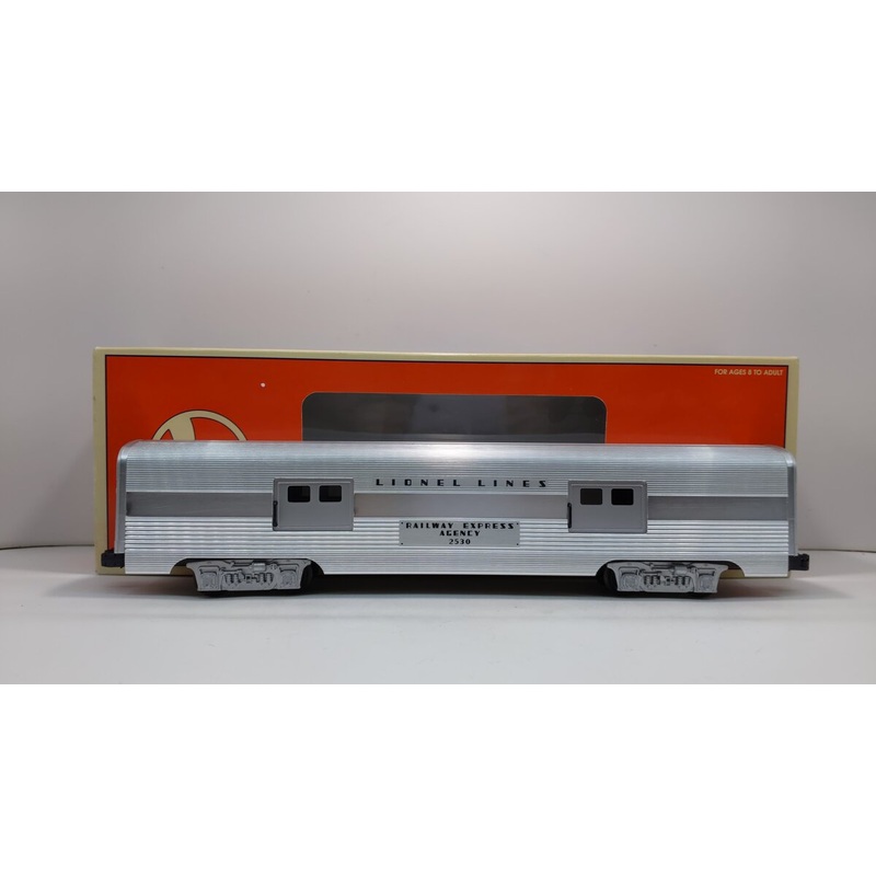 Lionel 6-19160 O Gauge Lionel Lines 2530 REA Aluminum Baggage Car NIB