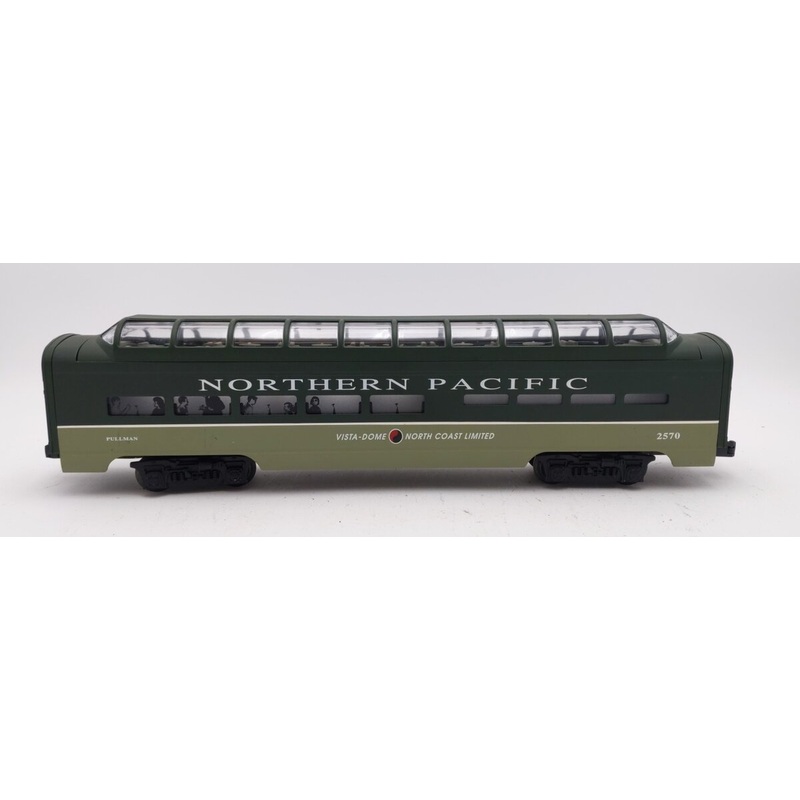 Lionel 6-19166 O Gauge Northern Pacific Aluminum Full Vista Dome Car #2570 LN