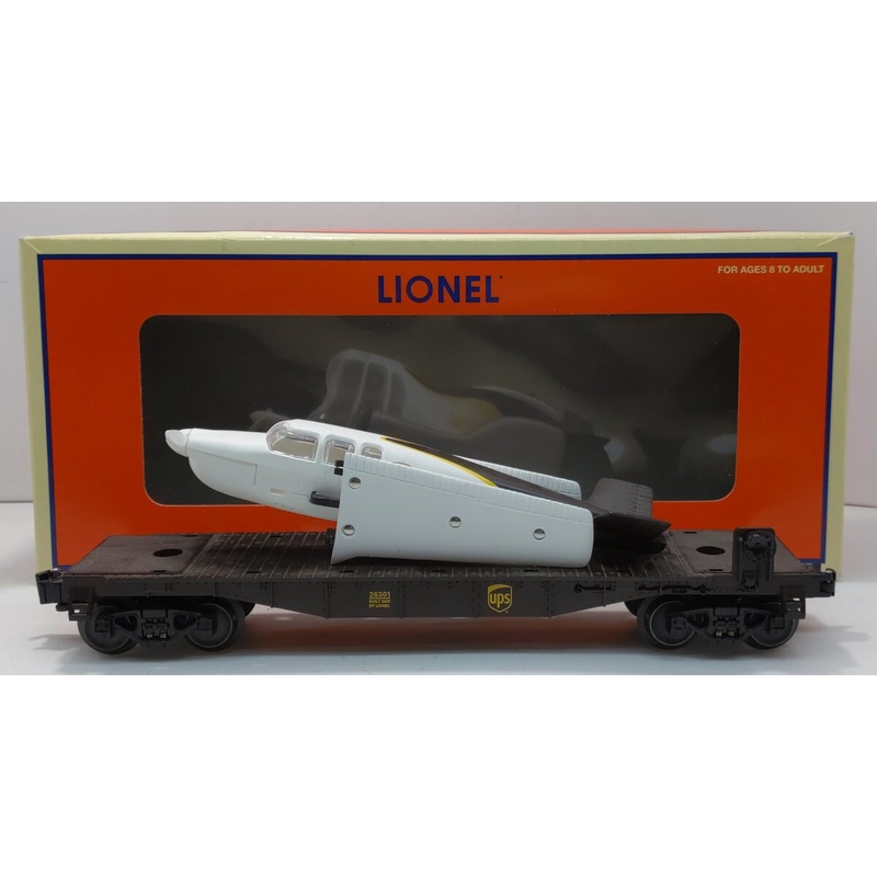 Lionel 6-26301 O Gauge UPS Flatcar with Airplane LN/Box