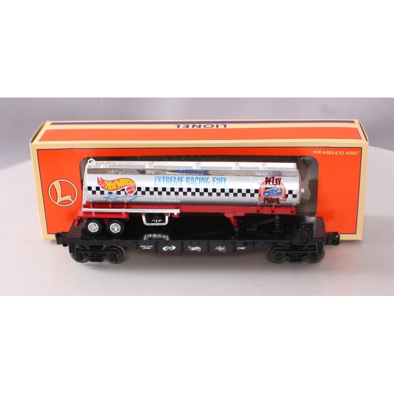 Lionel 6-52130 O Gauge Hot Wheels TOFC Flatcar w/ Fuel Tanker LN/Box