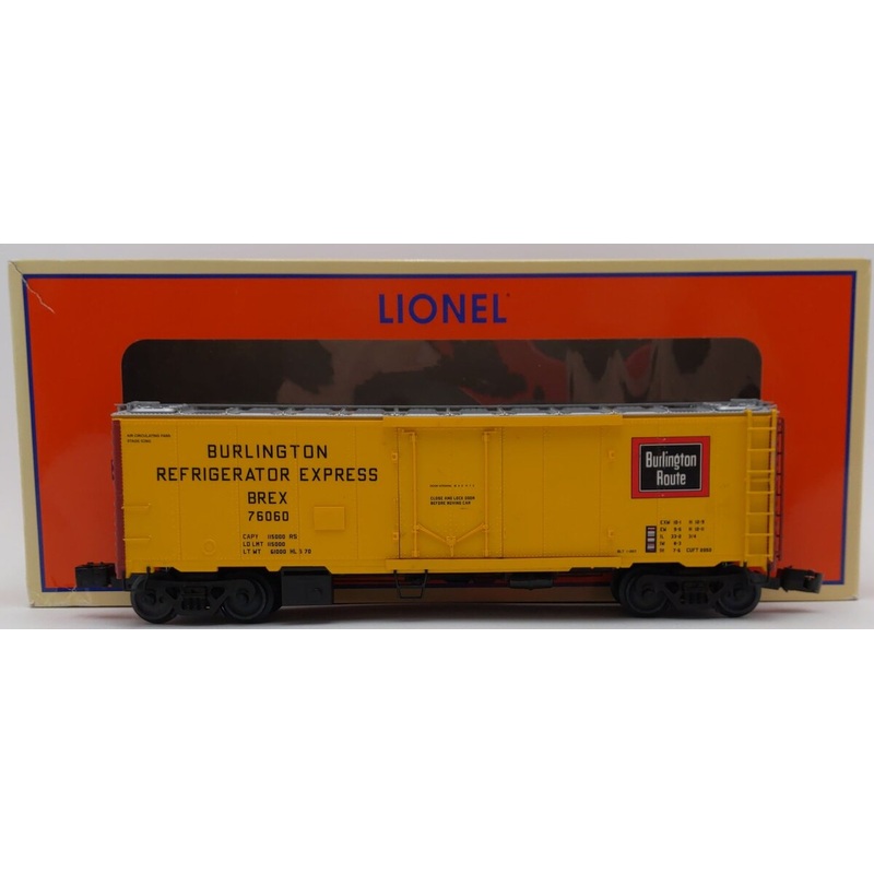 Lionel 6-84117 O Burlington Northern 40′ Steel Reefer EX/Box