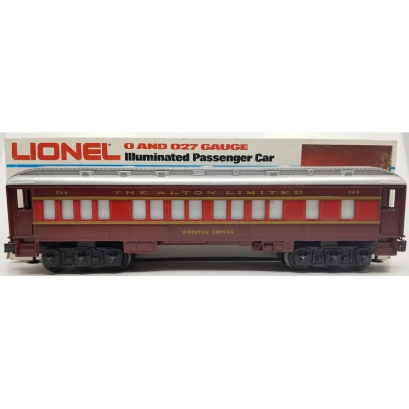 Lionel 6-9557 O Gauge Chicago & Alton Webster Groves Passenger Car LN/Box
