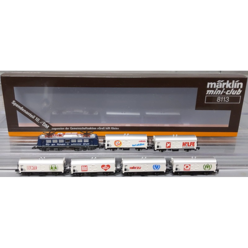 Marklin 8113 Charity Z Gauge Electric Freight Train Set LN/Box