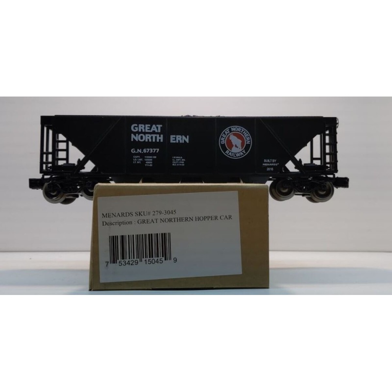 Menards 279-3045 O Gauge Great Northern Hopper Car #67377 LN/Box