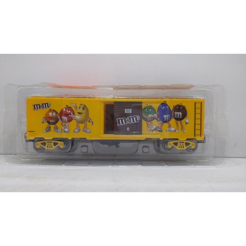 Menards 279-4593 O-Gauge M&M’s Boxcar (Yellow) #6744 (3-Rail) LN/Box