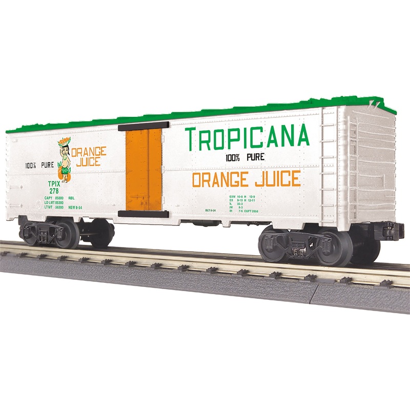 MTH 30-78215 O Tropicana RailKing Modern Reefer Car #278 LN/Box
