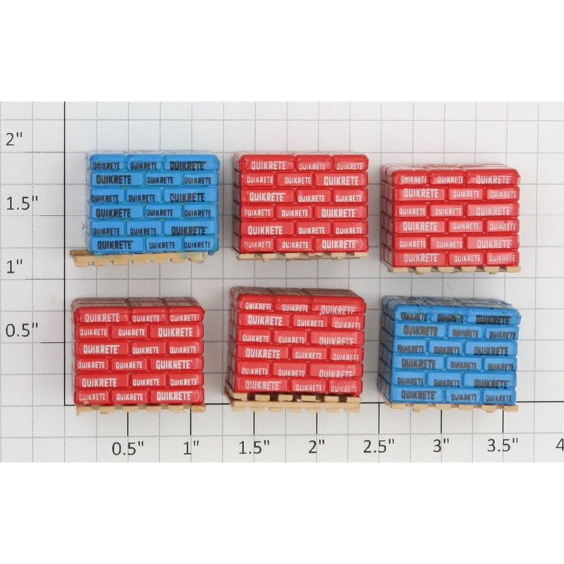 Acme 100X-PA-1 Assorted Bag of Concrete/Freight Load Pallets (Bag of 6)