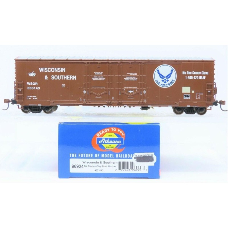Athearn 96924 HO Scale Wisconsin & Southern 50′ Double-Plug Door Boxcar #503143 NIB