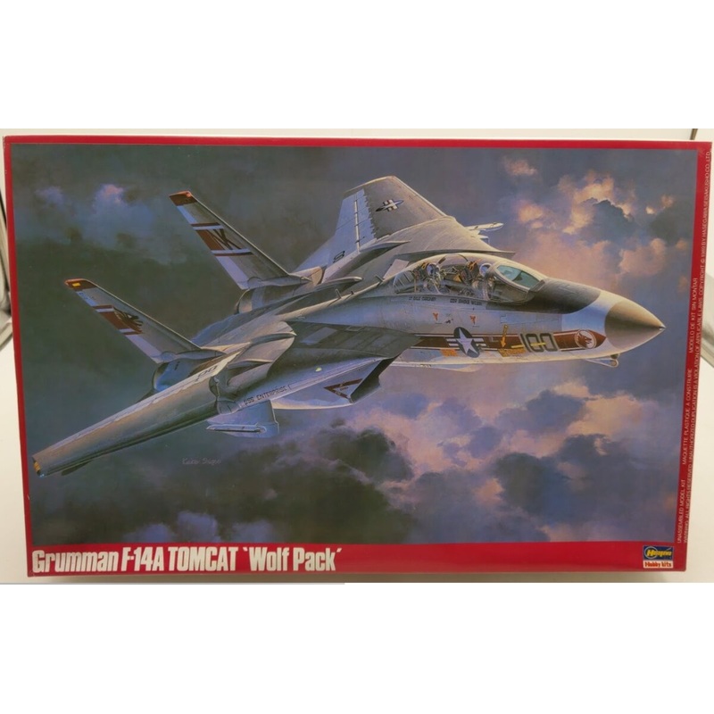 Hasegawa P20:3800 1/48 Scale Grumman F-14A Tomcat Wolf Pack Model Kit