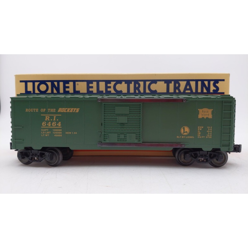 Lionel 6-19258 Rock Island Green 6464-75 Boxcar Series II EX/Box