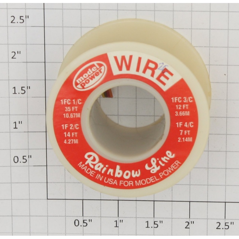 Model Power 0625-4 26 Gauge 4-Conductor Stranded Hook-Up Wire (10′ +/-)