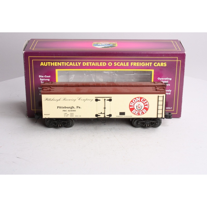 MTH 20-5580A O Gauge Pittsburgh Brewing Company 36′ Reefer Car EX/Box
