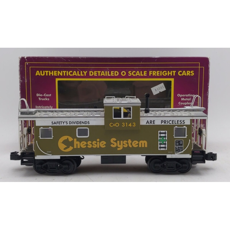 MTH 20-90012F O Gauge Chessie Extended Vision Caboose #3143 EX/Box