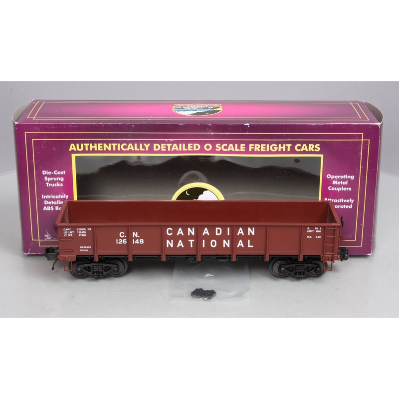 MTH 20-98837 O Canadian National 55-Ton Steel Drop Bottom Gondola #126148 LN/Box