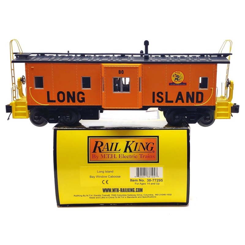 MTH 30-77295 O Gauge Long Island RailKing Bay Window Caboose #80 LN/Box