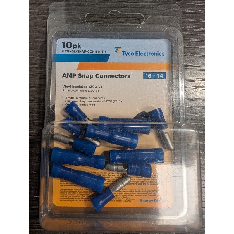 Tyco Electonics 16-14 AMP Snap Connectors (Pack of 10)
