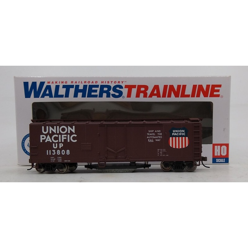 Walthers 931-1756 HO Union Pacific 40′ Plug-Door Track Cleaning Boxcar #113808 MT/Box