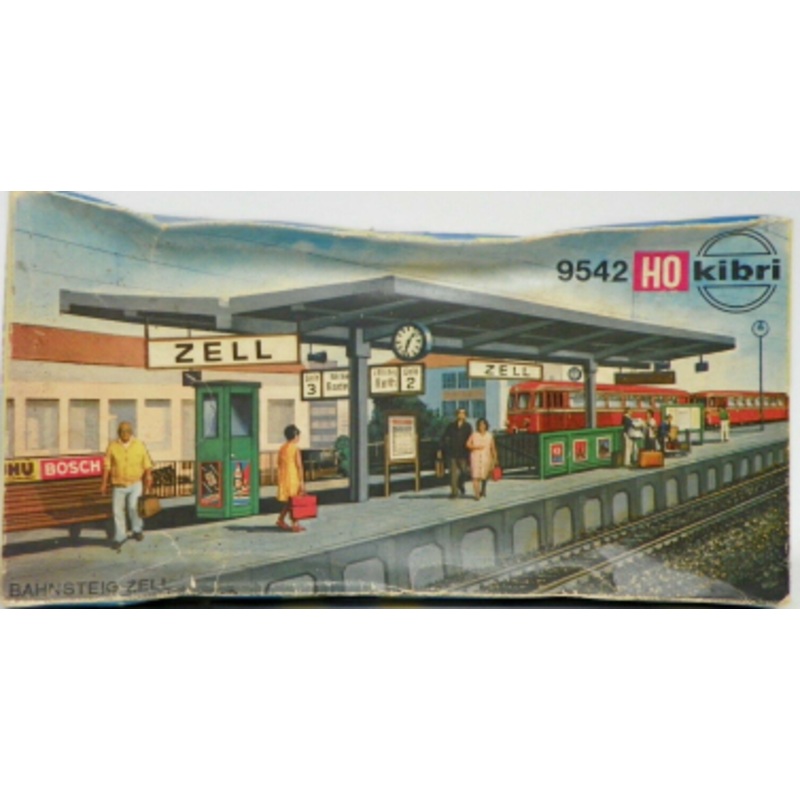 Kibri B-9542 HO Railway Platform Plastic Building Kit