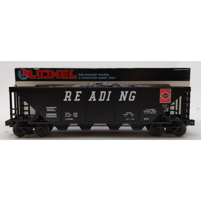 Lionel 6-19312 O Gauge Reading Hopper with Coal Load EX/Box