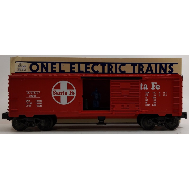Lionel 6-19805 O Gauge Atchison Topeka Santa Fe Operating Boxcar LN/Box