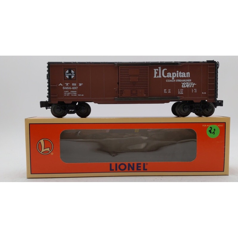 Lionel 6-29202 O Gauge ATSF Boxcar #6464-497 LN/Box