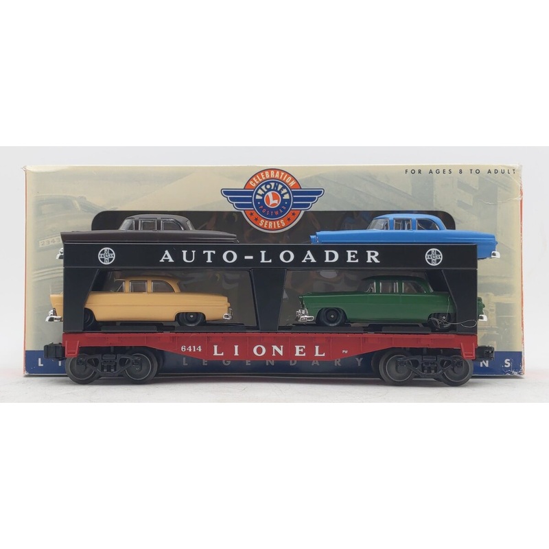 Lionel 6-29463 O Gauge PWC 6414 Evans Auto Loader with Chapie Autos EX/Box
