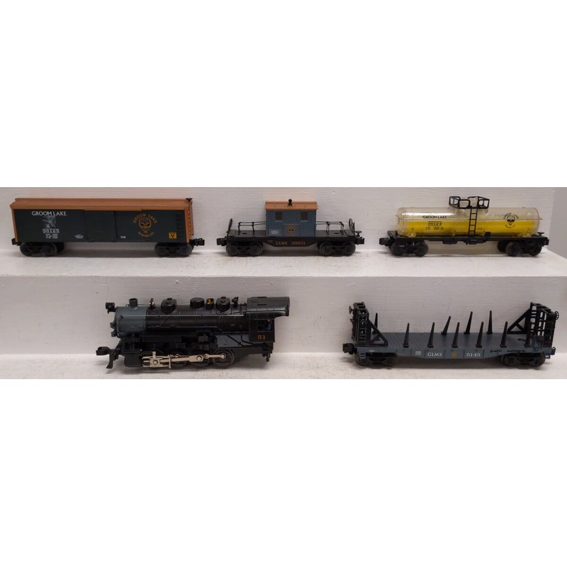 Lionel 6-30087 Area 51 Alien Spaceship Recovery O Gauge Steam Train Set EX