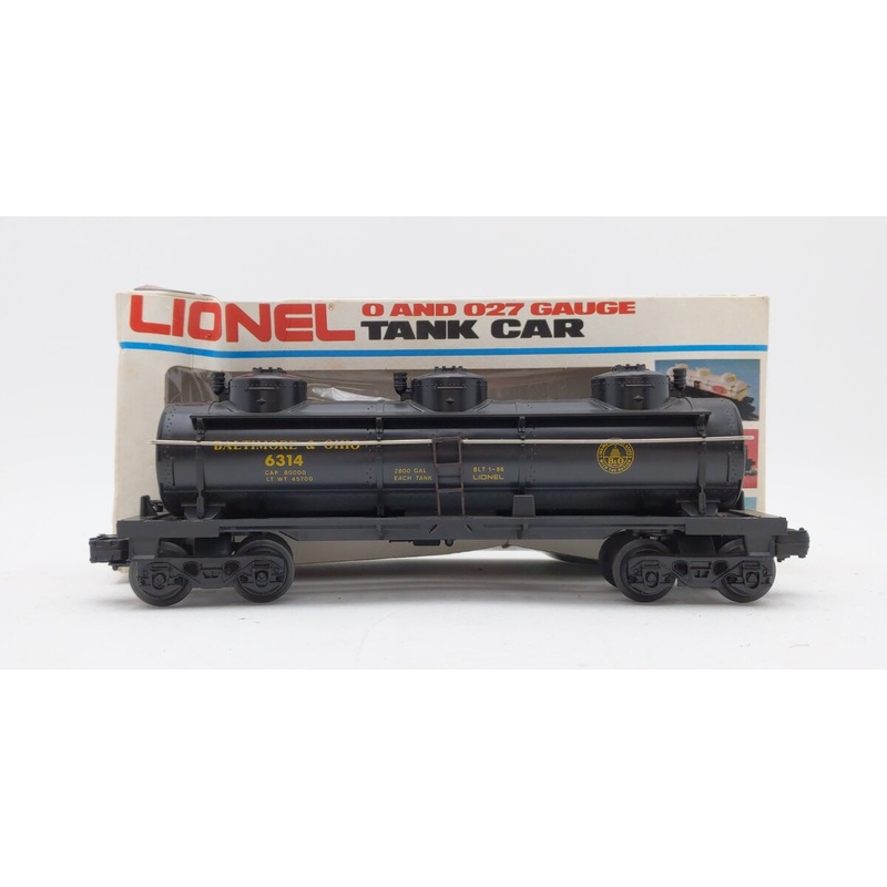 Lionel 6-6314 O Gauge Baltimore & Ohio Triple Dome Tank Car VG/Box