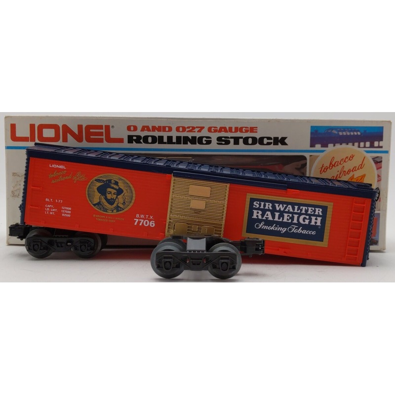 Lionel 6-7706 O Gauge Sir Walter Raleigh Billboard Boxcar EX/Box