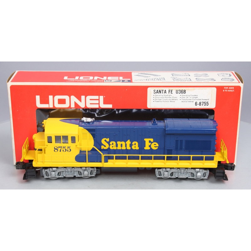 Lionel 6-8755 O Santa Fe U36B Diesel Locomotive LN/Box