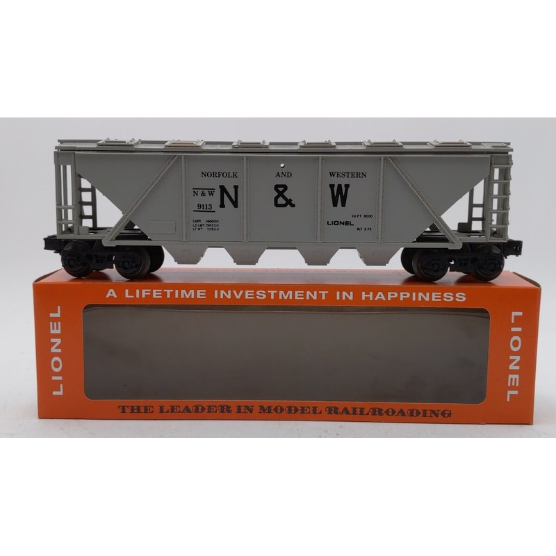 Lionel 6-9113 O Gauge Norfolk and Western Hopper LN/Box