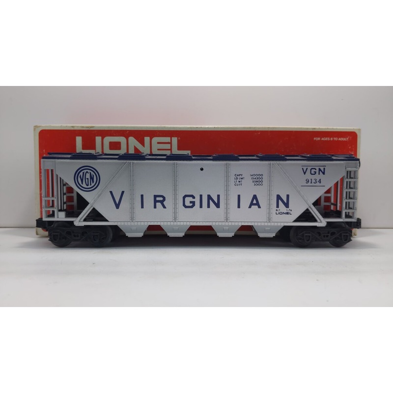 Lionel 6-9134 O Gauge Virginian 4-Bay Covered Hopper LN/Box