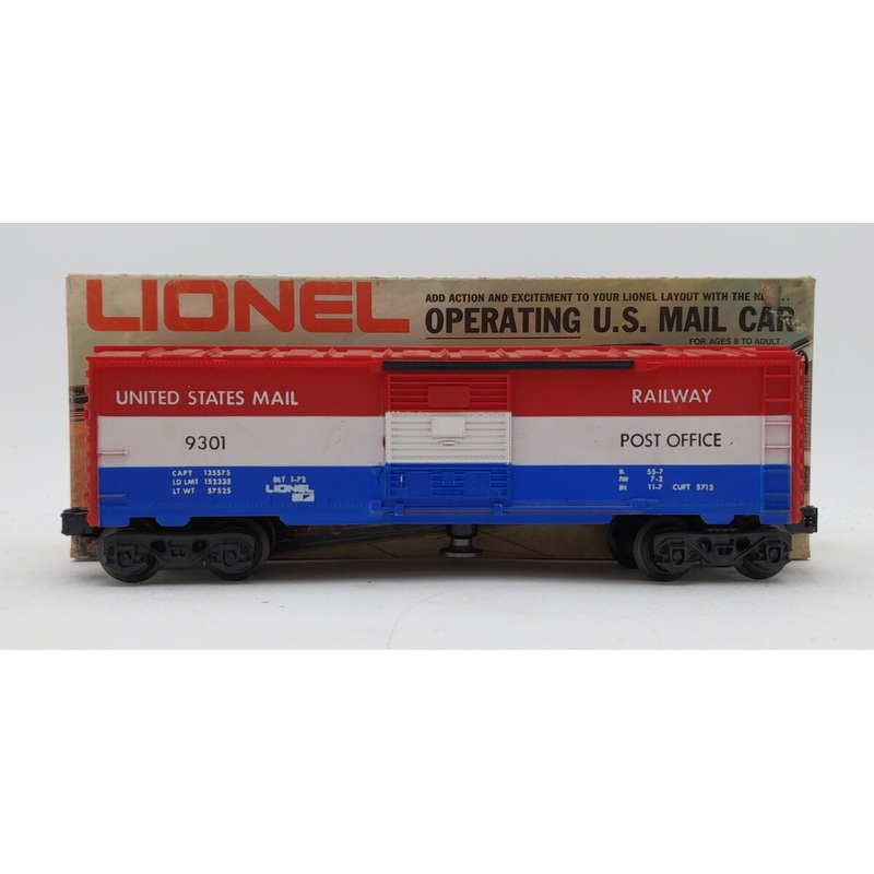 Lionel 6-9301 O Gauge US Mail Operating Boxcar #9301 VG/Box