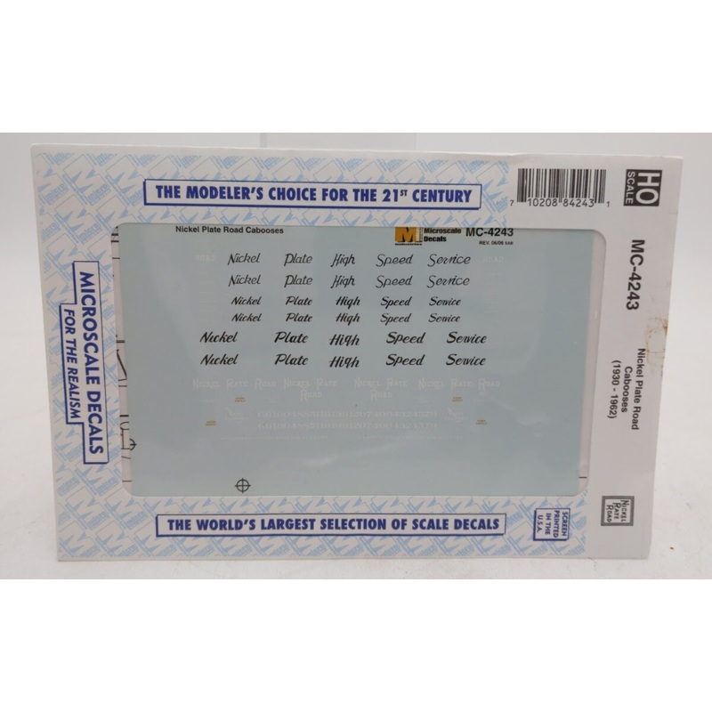 Microscale MC4243 HO Nickel Plate Road High Speed Service Caboose Decals 930/62)