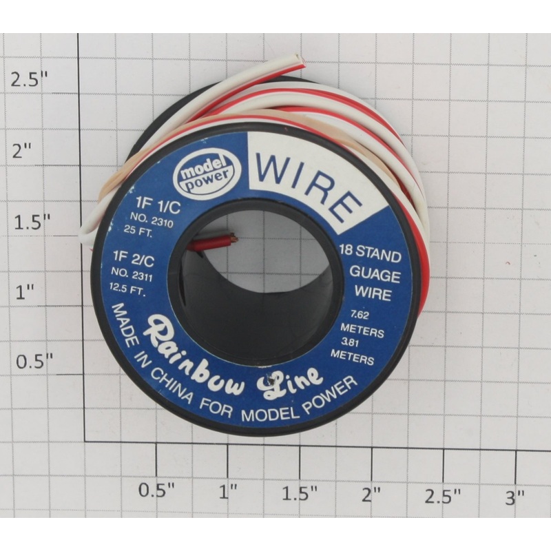 Model Power 2311 18 Gauge 2-Conductor Stranded Hook-Up Wire (25′ +/-)