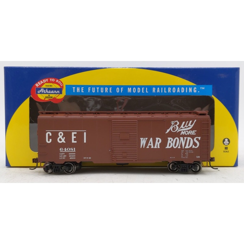 Athearn 70103 HO Chicago & Eastern Illinois 40′ YSD Boxcar #64081 LN/Box