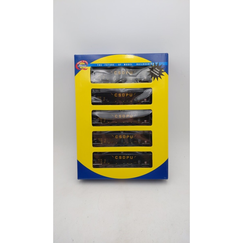 Athearn 94621 HO Scale CSDPU Ortner 5-Bay Hopper Cars (Set of 5) NIB