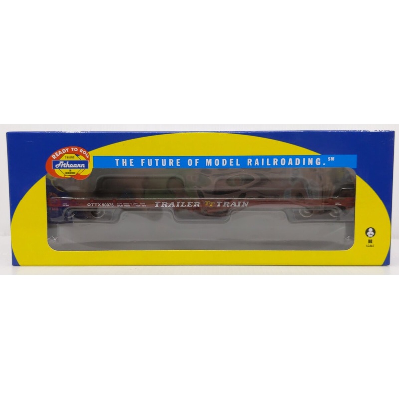 Athearn 97810 HO Scale Trailer Train 60′ Flatcar #90075 NIB