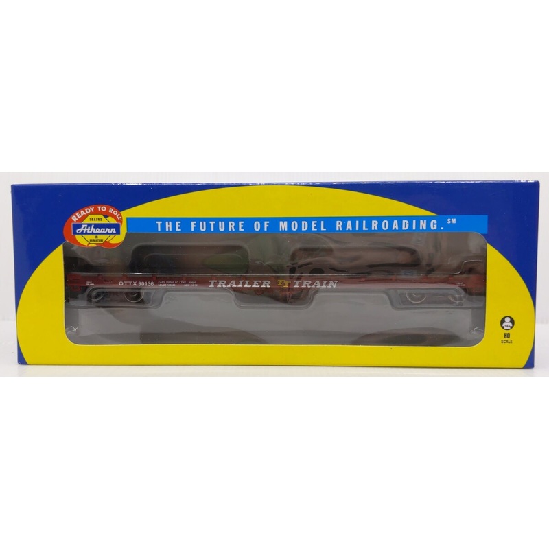 Athearn 97811 HO Scale Trailer Train 60′ Flatcar #90136 NIB