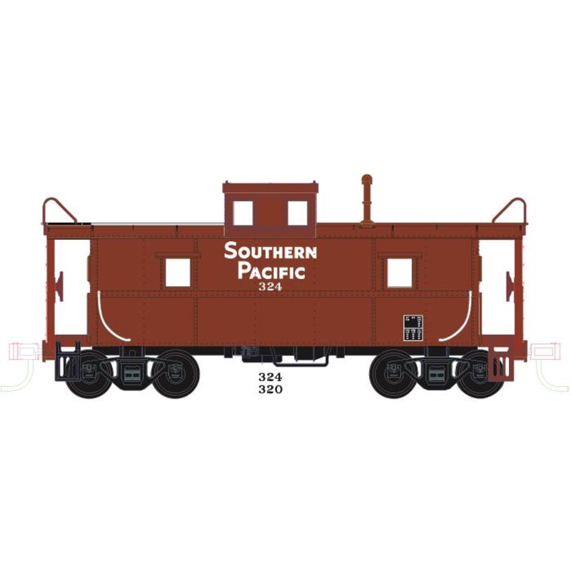 Atlas 1131A Trainman HO Scale Southern Pacific Cupola Caboose #324 NIB