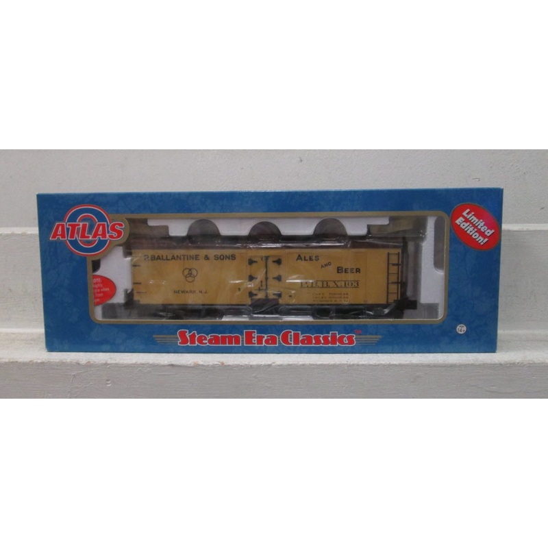 Atlas 8173-3 O Ballantine Beer 40′ Rebuilt Wood Reefer #103 – 3-Rail NIB