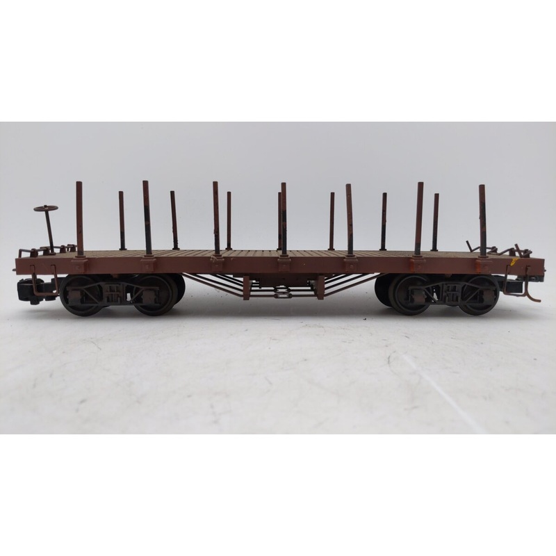 Bachmann 1525 G Baltimore and Ohio Flatcar w/Stakes EX