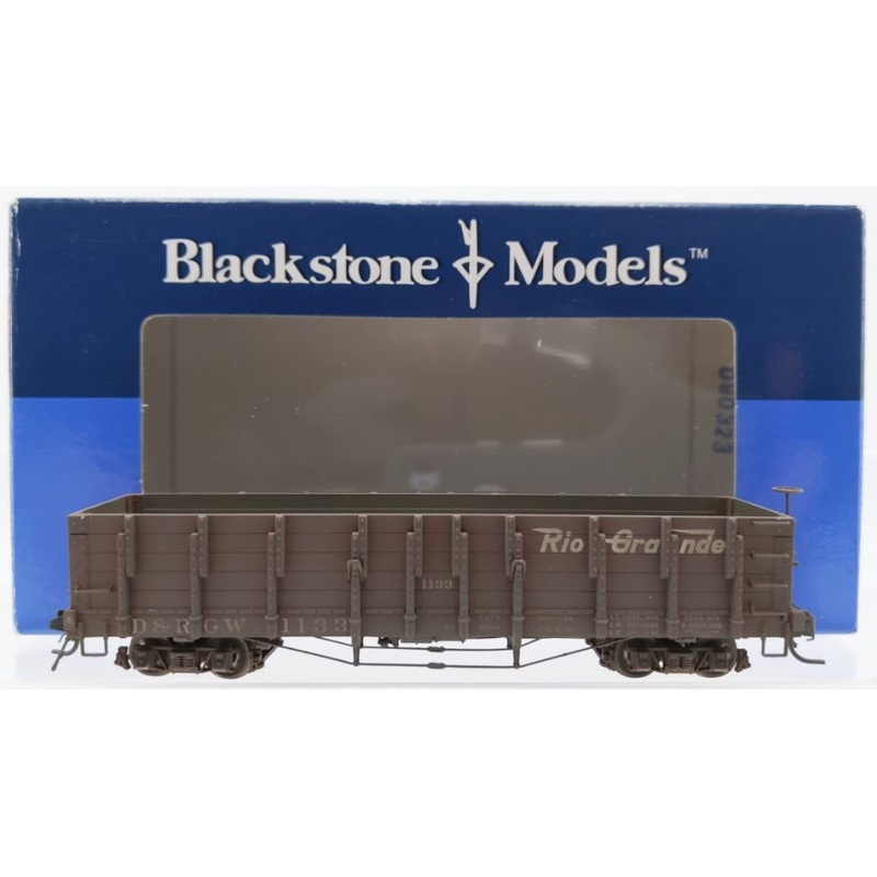 Blackstone Models B340404W HOn3 Scale D&RGW Weathered High Side Gondola #1133 NIB