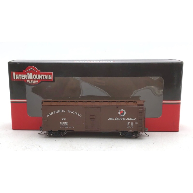 InterMountain 45733-14 HO Scale Northern Pacific 1937 AAR 40′ Boxcar #15120 NIB