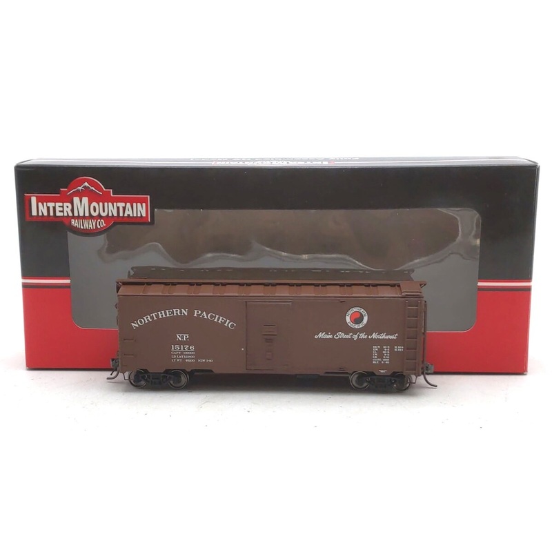 InterMountain 45733-15 HO Scale Northern Pacific 1937 AAR 40′ Boxcar #15176 NIB