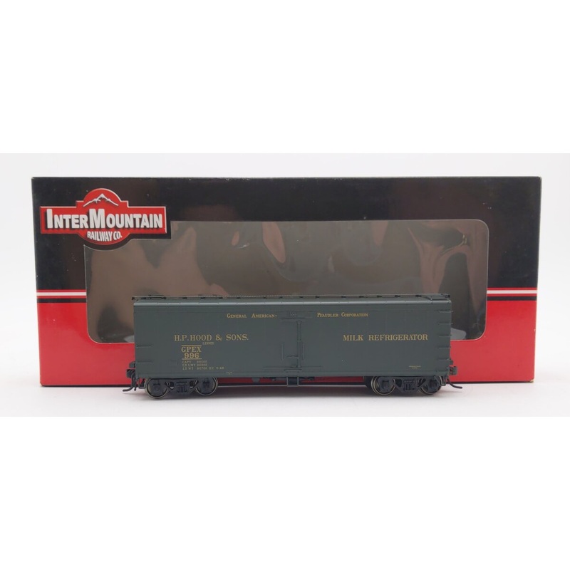 InterMountain 48208-02 HO Scale GPEX H.P. Hood & Sons Milk Car #996 EX/Box