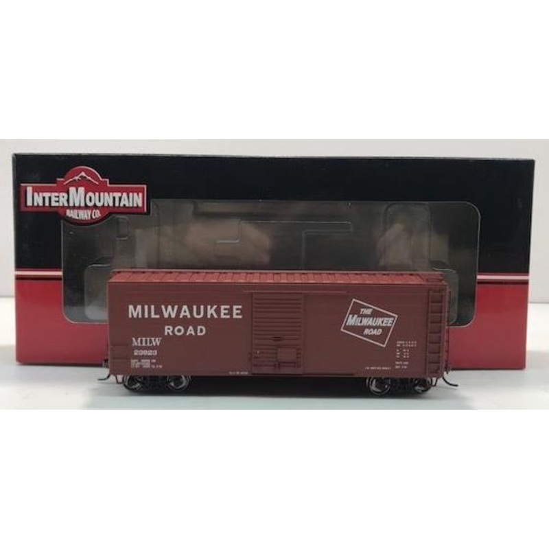 InterMountain 48502-06 HO Scale Milwaukee Road Boxcar #23923 LN/Box