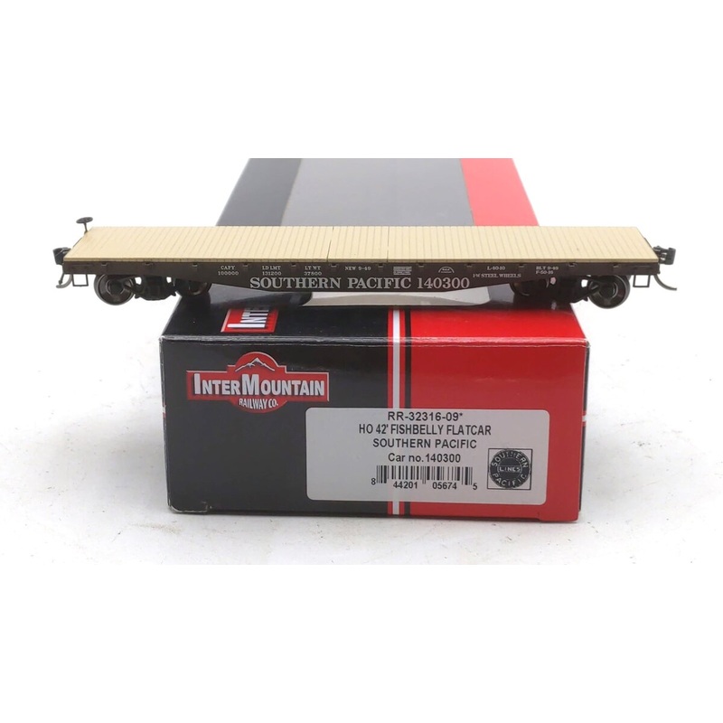InterMountain RR-32316-09 HO Scale Southern Pacific Fishbelly Flat Car #140300 LN/Box